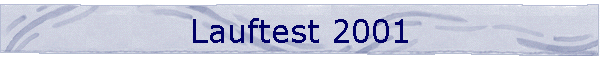 Lauftest 2001